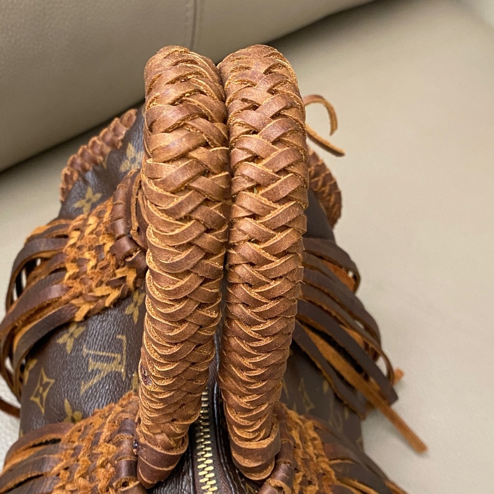 Louis Vuitton Speedy 25 Braided Fringe Satchel Custom Vintage Boho Style - Picture 5 of 16